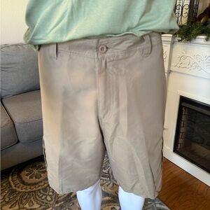 Burnside Brand Men's Khaki Flat Front Shorts